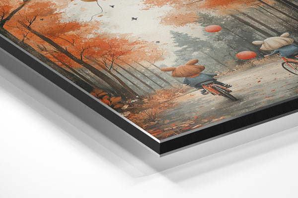 Autumn Cycling Scene