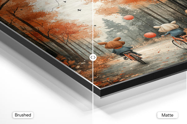 Autumn Cycling Scene