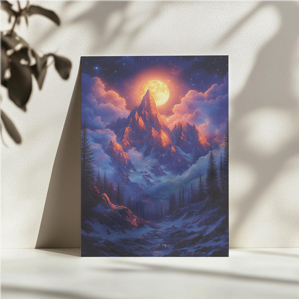 Majestic Moonlit Peak