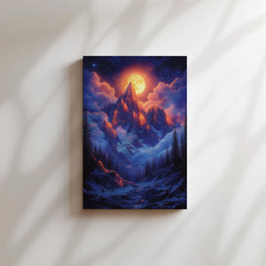 Majestic Moonlit Peak