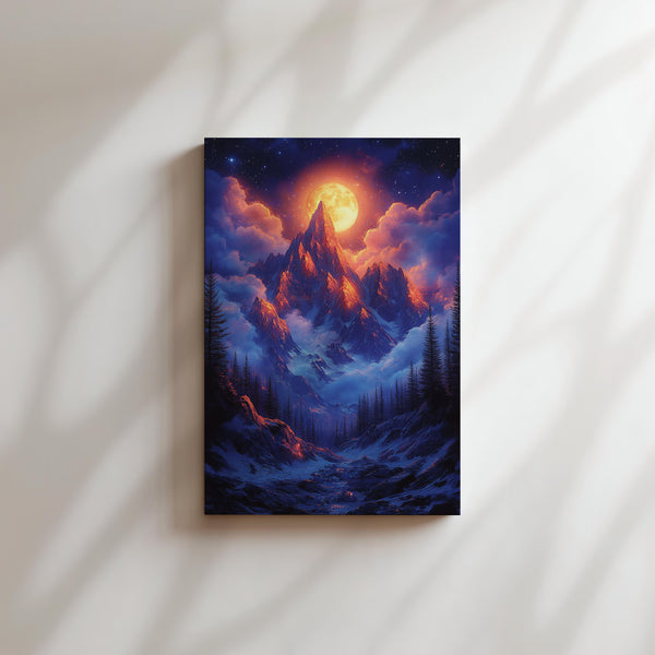 Majestic Moonlit Peak