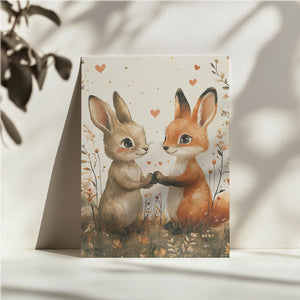 Fox and Bunny Love