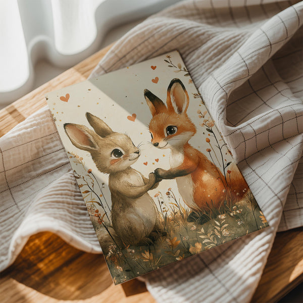 Fox and Bunny Love