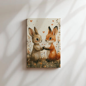 Fox and Bunny Love
