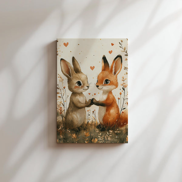 Fox and Bunny Love