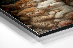 Kitten and Bunny Snuggle