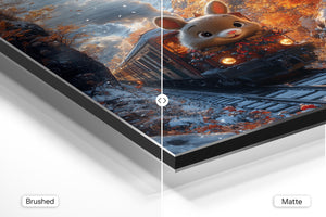 Bunny on Autumn Train