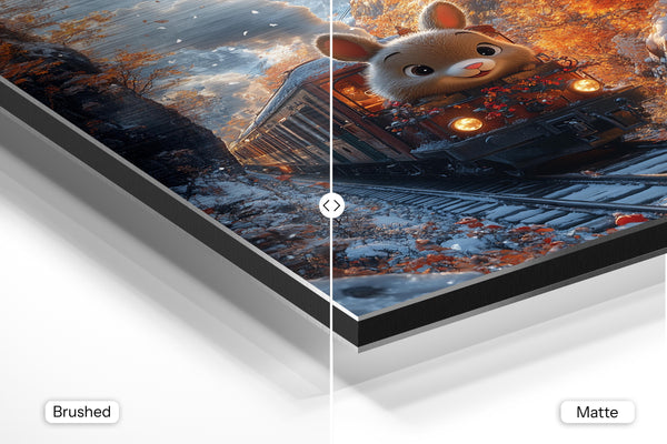 Bunny on Autumn Train