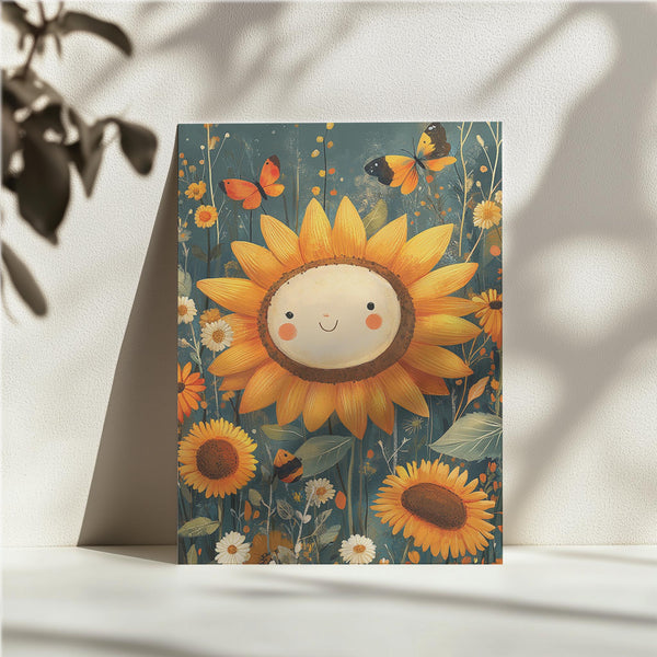 Sunny Smiling Sunflower