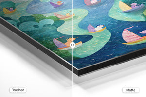 Pastel River Sailboats