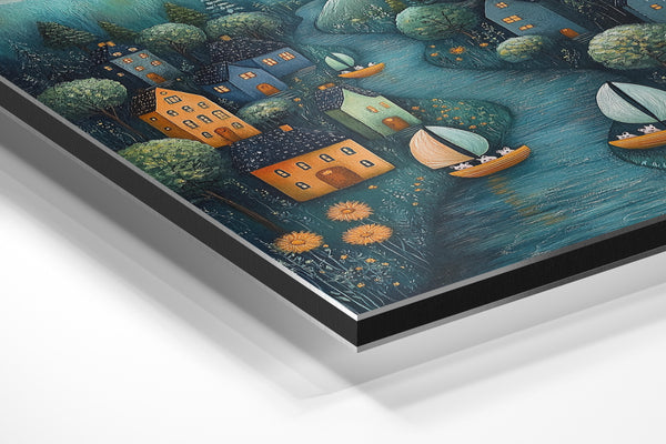 Twilight Village River