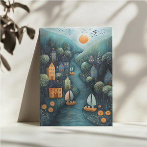 Twilight Village River