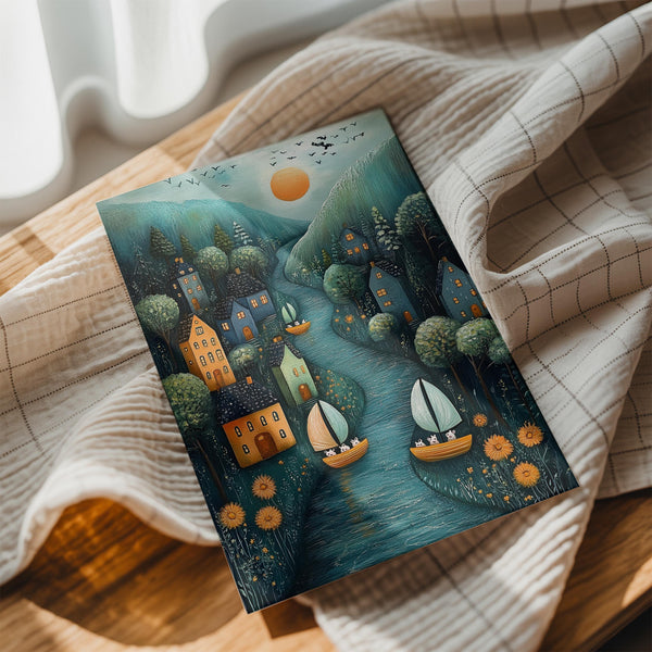 Twilight Village River