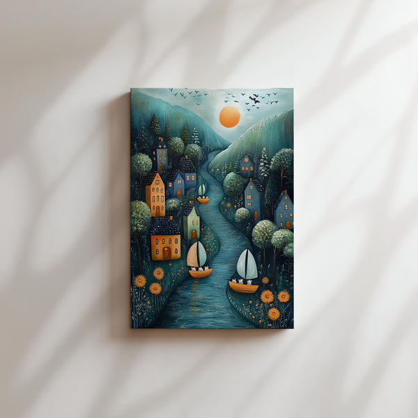 Twilight Village River