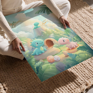 Playful Dinosaur Friends