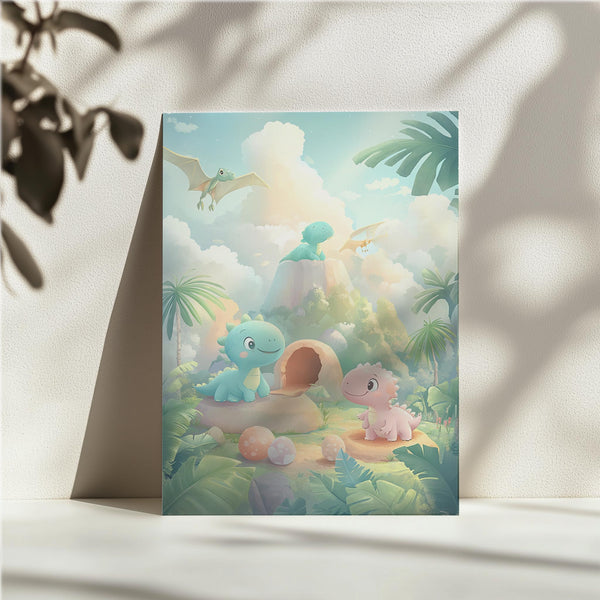 Playful Dinosaur Friends