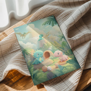 Playful Dinosaur Friends