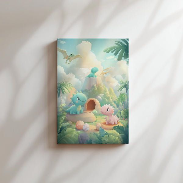 Playful Dinosaur Friends