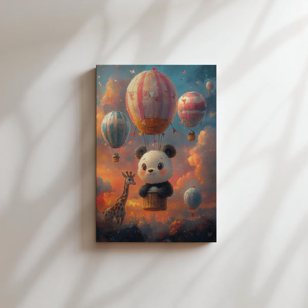 Sunset Balloon Panda
