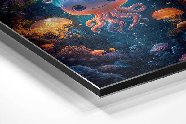 Glowing Deep Sea Octopus