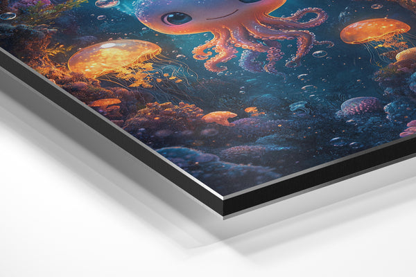 Glowing Deep Sea Octopus