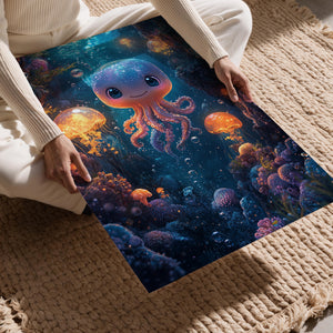 Glowing Deep Sea Octopus