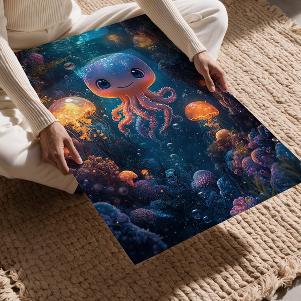 Glowing Deep Sea Octopus