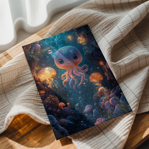 Glowing Deep Sea Octopus