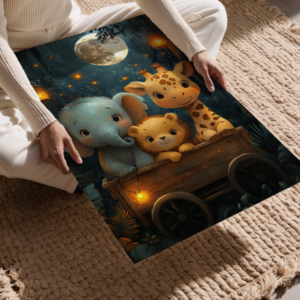 Moonlit Safari Friends