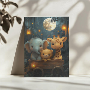 Moonlit Safari Friends