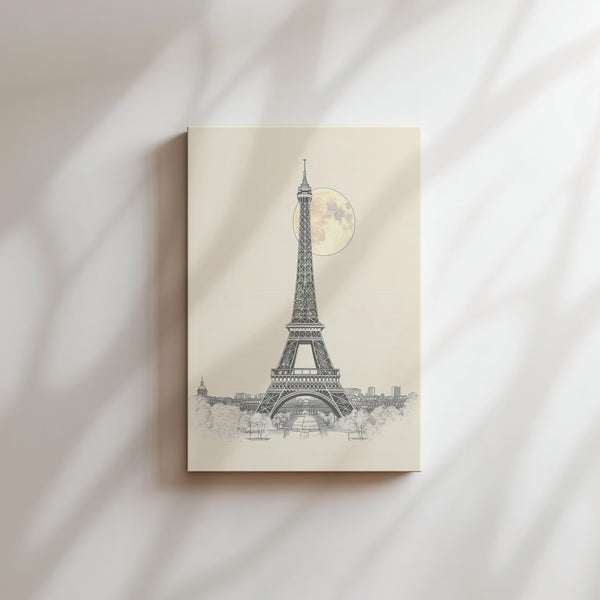 Eiffel Tower Moonlight