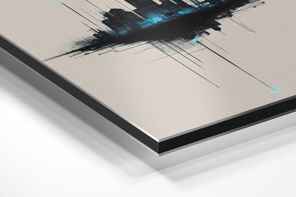 Futuristic Floating Cityscape