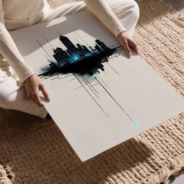 Futuristic Floating Cityscape