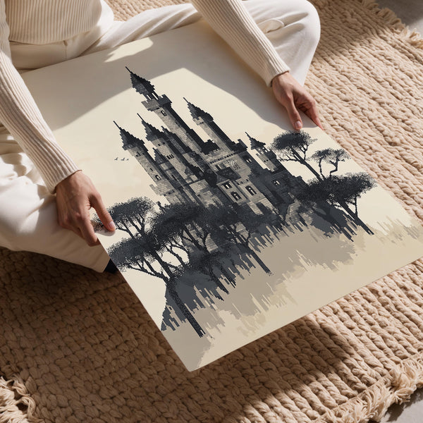 Pixel Castle on Hill