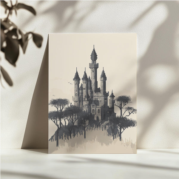 Pixel Castle on Hill