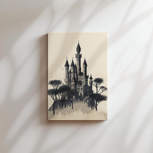 Pixel Castle on Hill