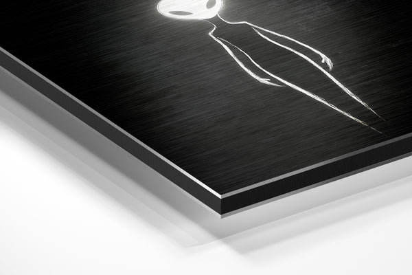 Glowing Alien Outline