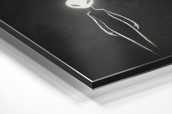 Glowing Alien Outline