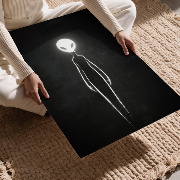 Glowing Alien Outline