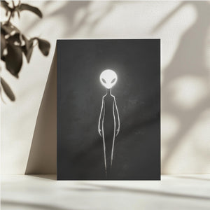 Glowing Alien Outline