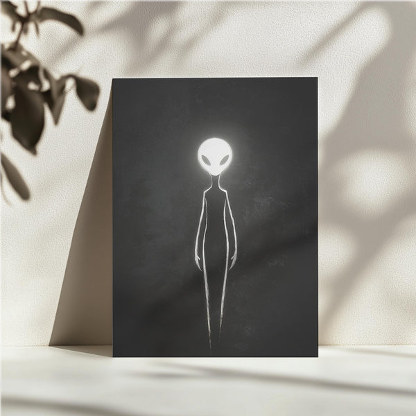 Glowing Alien Outline