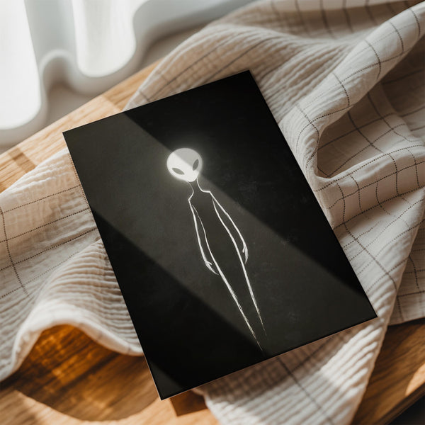 Glowing Alien Outline