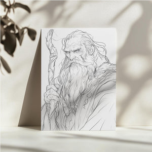 Wizard Sketch Portrait