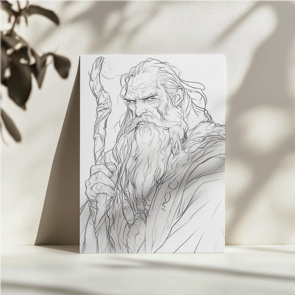 Wizard Sketch Portrait