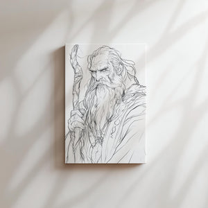 Wizard Sketch Portrait