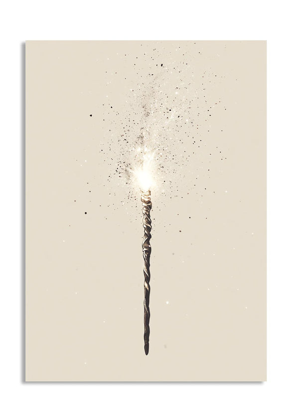 Decorative wall light fixture on a beige background, as a premium aluminum metal print from GoMetalPrint.
