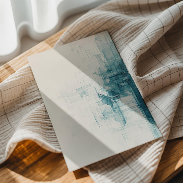 Geometric Abstract Blue