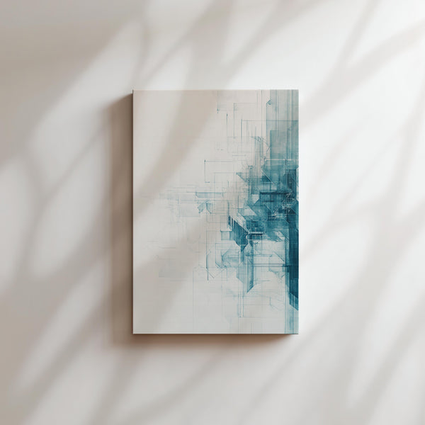 Geometric Abstract Blue