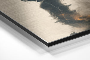 Shadowed Figure Flames