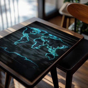 Glowing World Map